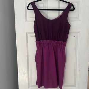 J. Crew Two-Tone Purple Mini Dress
